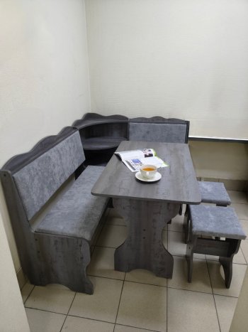 Кухонный уголок Миссия с полкой ткань в Боготоле - mebel154.com