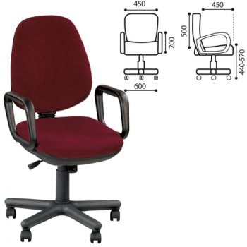 Кресло Comfort GTP, с подлокотниками в Боготоле - mebel154.com