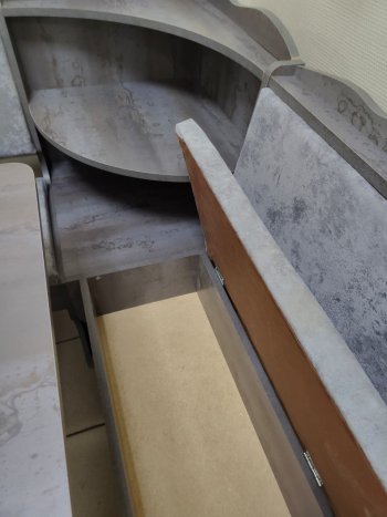 Кухонный уголок Миссия с полкой ткань в Боготоле - mebel154.com