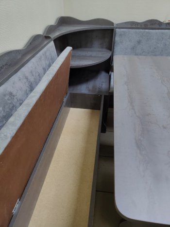 Кухонный уголок Миссия с полкой ткань в Боготоле - mebel154.com