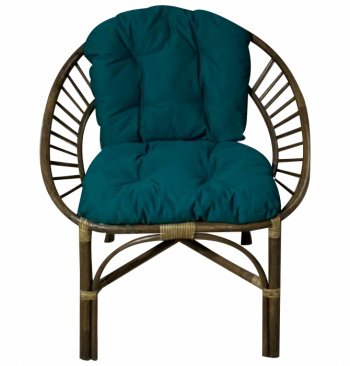 Кресло RJG-Princess (Ротанг №6, ткань JPN DRILL 034) в Боготоле - mebel154.com