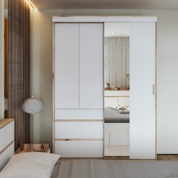 Шкаф-купе Брауни 1.5м в Боготоле - mebel154.com