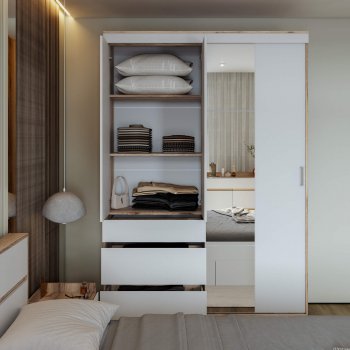 Шкаф-купе Брауни 1.5м в Боготоле - mebel154.com