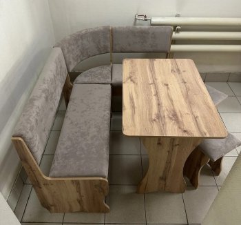 Кухонный уголок Миссия V велюр (дуб вотан) в Боготоле - mebel154.com