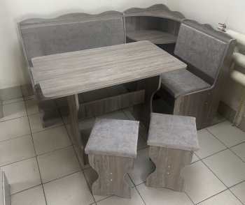 Кухонный уголок Миссия с полкой, ткань(локи) в Боготоле - mebel154.com