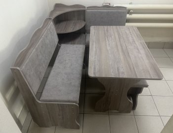 Кухонный уголок Миссия с полкой, ткань(локи) в Боготоле - mebel154.com