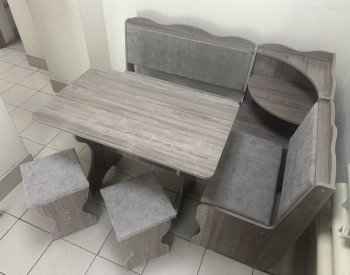 Кухонный уголок Миссия с полкой, ткань(локи) в Боготоле - mebel154.com