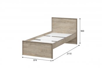 Кровать 0.9м Этна в Боготоле - mebel154.com