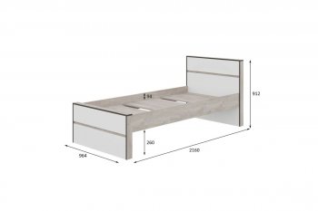 Кровать 0.9м Акита в Боготоле - mebel154.com