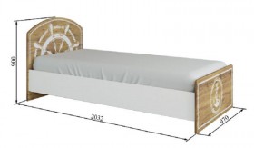 Кровать 900 КРД 900.1 Юнга в Боготоле - mebel154.com