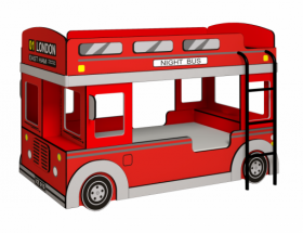 Кровать двухъярусная детская Автобус в Боготоле - mebel154.com