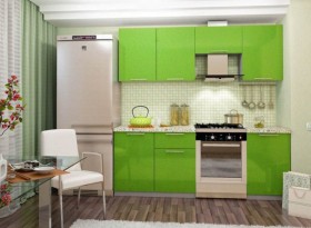 Кухня Олива зеленый металлик модульная в Боготоле - mebel154.com