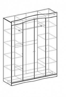 Шарлота шкаф 4-х створчатый в Боготоле - mebel154.com