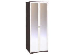 Шкаф для одежды 2-х дверный с зеркалом 12-2 Бриз в Боготоле - mebel154.com