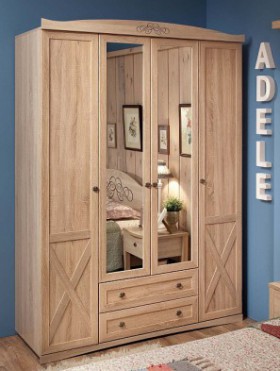 Шкаф для одежды 4-х дверный 9 Adele в Боготоле - mebel154.com