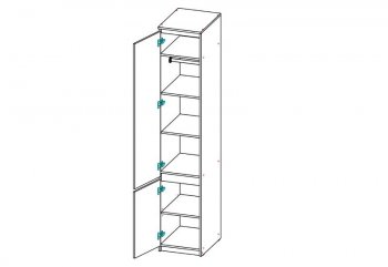 Шкаф-пенал Элана (миссия) в Боготоле - mebel154.com