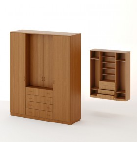 Шкаф распашной 4-х створчатый с 2 ящиками в Боготоле - mebel154.com