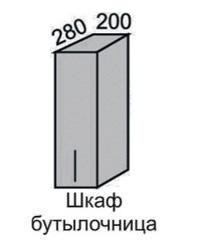 Шкаф верхний 720 ВШ 20 с дверцей Алеся Эконом в Боготоле - mebel154.com