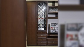 Шкаф-витрина с ящиками Моника 24.01 в Боготоле - mebel154.com